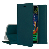 Кожен калъф тефтер и стойка Magnetic FLEXI Book Style за Samsung Galaxy A54 5G SM-A546U тъмно зелен 